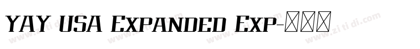 YAY USA Expanded Exp字体转换